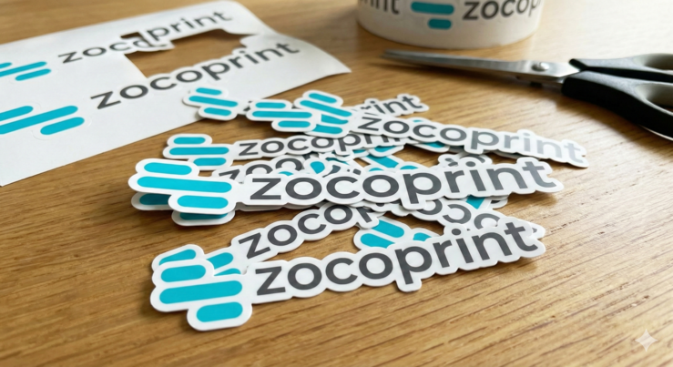 sticker impreso y troquelado