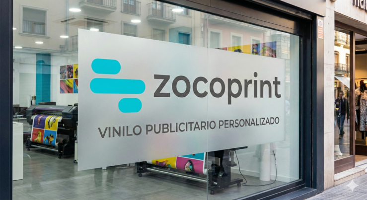 Vinilo impreso y corte aplicado en pared