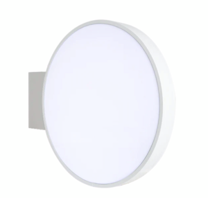 Banderola blanca redonda iluminada