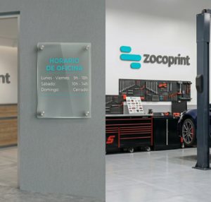 Pack Visibilidad Express Zocoprint con metacrilato y PVC.